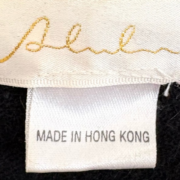 Vintage Embroidered Wool Sweater Black - Picture 7 of 7